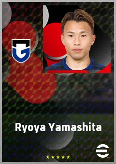 Yamashita Ryoya eFootball 2026 player card, 70 OVR RWF