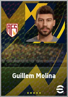Guillem Molina eFootball 2026 player card, 68 OVR CB