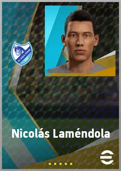 Nicolás Laméndola eFootball 2026 player card, 73 OVR LMF