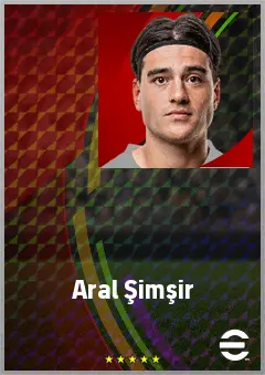 Aral Şimşir eFootball 2026 player card, 74 OVR LWF