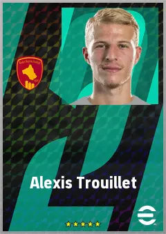 Alexis Trouillet eFootball 2026 player card, 68 OVR CMF