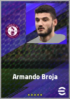 Armando Broja eFootball 2026 player card, 74 OVR CF