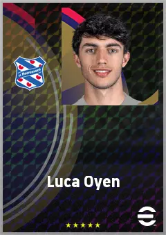 Luca Oyen eFootball 2026 player card, 70 OVR LWF