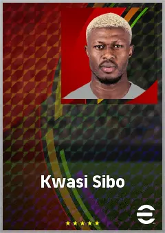 Kwasi Sibo eFootball 2026 player card, 70 OVR DMF