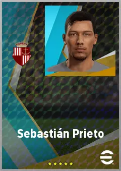 Sebastián Prieto eFootball 2026 player card, 73 OVR LB