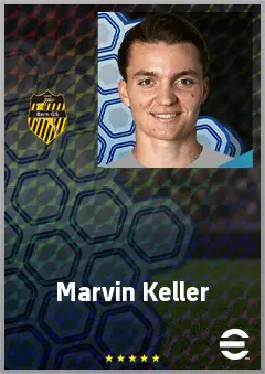 Marvin Keller eFootball 2026 player card, 71 OVR GK