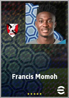 Francis Momoh eFootball 2026 player card, 67 OVR CF