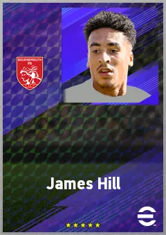 James Hill eFootball 2026 player card, 73 OVR CB