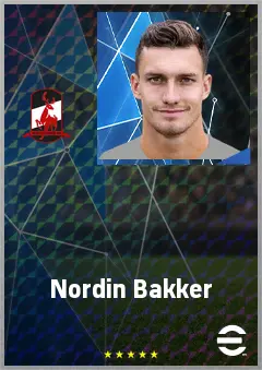 Nordin Bakker eFootball 2026 player card, 70 OVR GK
