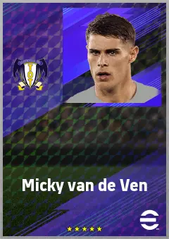 Micky van de Ven eFootball 2026 player card, 79 OVR CB