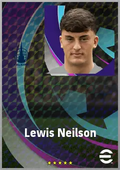 Lewis Neilson eFootball 2026 player card, 69 OVR CB