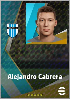 Alejandro Cabrera eFootball 2026 player card, 72 OVR DMF