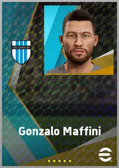 Gonzalo Maffini eFootball 2026 player card, 72 OVR CB