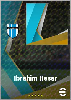 Ibrahim Hesar eFootball 2026 player card, 68 OVR LWF