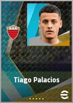 Tiago Palacios eFootball 2026 player card, 74 OVR AMF
