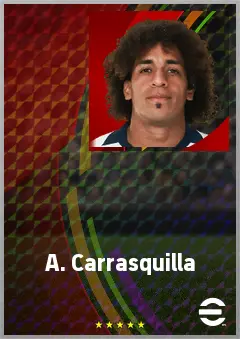 A. Carrasquilla eFootball 2026 player card, 73 OVR CMF