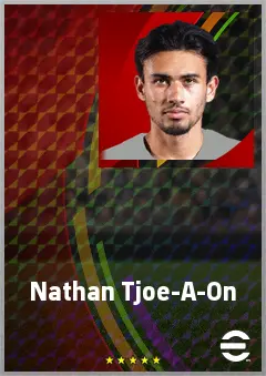 Nathan Tjoe-A-On eFootball 2026 player card, 67 OVR LB
