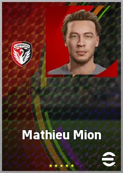 Mathieu Mion eFootball 2026 player card, 65 OVR LB