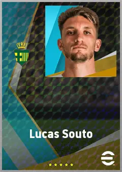 Lucas Souto eFootball 2026 player card, 70 OVR RB