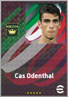 Cas Odenthal eFootball 2026 player card, 71 OVR CB