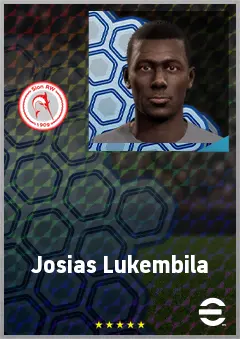 Josias Lukembila eFootball 2026 player card, 67 OVR LWF