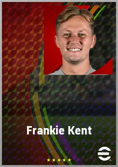 Frankie Kent eFootball 2026 player card, 71 OVR CB