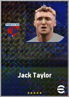 Jack Taylor eFootball 2026 player card, 70 OVR CMF