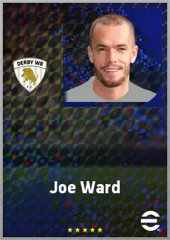 Joe Ward eFootball 2026 player card, 69 OVR RMF