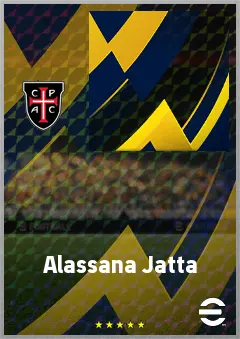 Alassana Jatta eFootball 2026 player card, 70 OVR CF