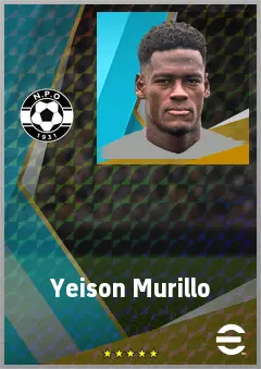 Yeison Murillo eFootball 2026 player card, 67 OVR CB