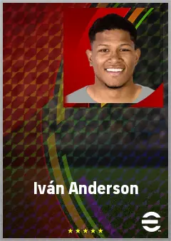 Iván Anderson eFootball 2026 player card, 66 OVR RB