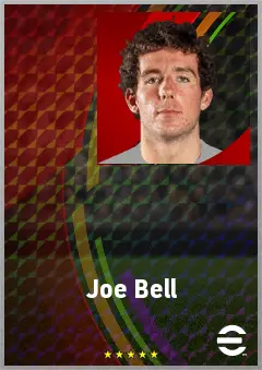 Joe Bell eFootball 2026 player card, 72 OVR DMF