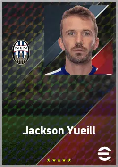 Jackson Yueill eFootball 2026 player card, 72 OVR CMF
