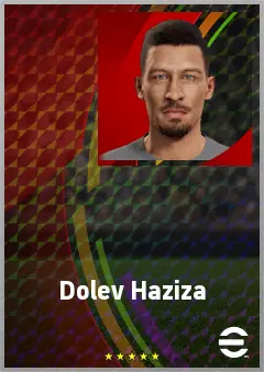 Dolev Haziza eFootball 2026 player card, 72 OVR LMF