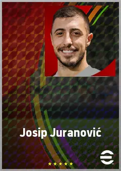 Josip Juranović eFootball 2026 player card, 74 OVR RB