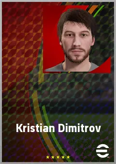 Kristian Dimitrov eFootball 2026 player card, 69 OVR CB