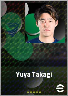Takagi Yuya eFootball 2026 player card, 68 OVR LMF