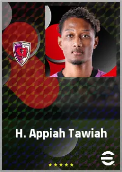 Appiah Tawiah H. eFootball 2026 player card, 67 OVR CB