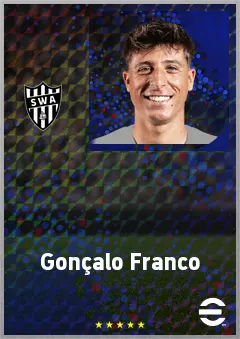 Gonçalo Franco eFootball 2026 player card, 73 OVR CMF