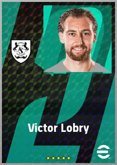 Victor Lobry eFootball 2026 player card, 68 OVR AMF