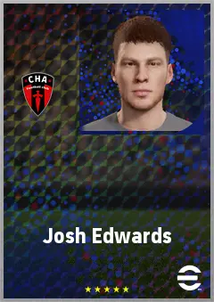 Josh Edwards eFootball 2026 player card, 69 OVR LB