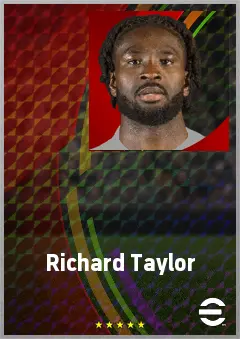Richard Taylor eFootball 2026 player card, 67 OVR CB
