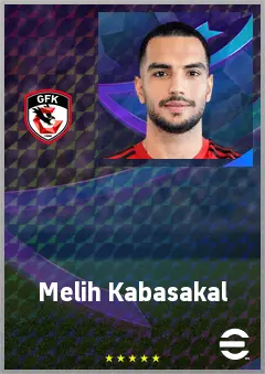 Melih Kabasakal eFootball 2026 player card, 69 OVR DMF