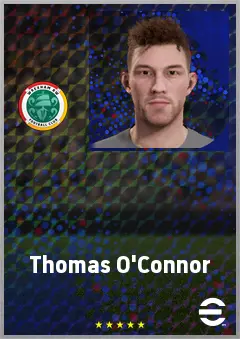 Thomas O'Connor eFootball 2026 player card, 68 OVR CB