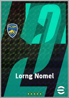 Lorng Nomel eFootball 2026 player card, 66 OVR LWF