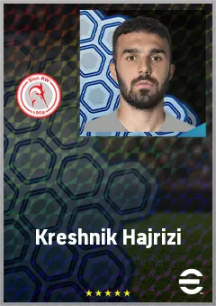 Kreshnik Hajrizi eFootball 2026 player card, 71 OVR CB