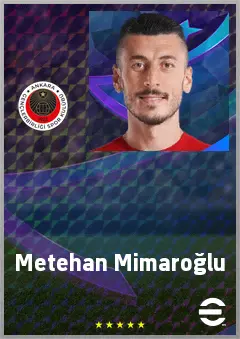 Metehan Mimaroğlu eFootball 2026 player card, 69 OVR LWF