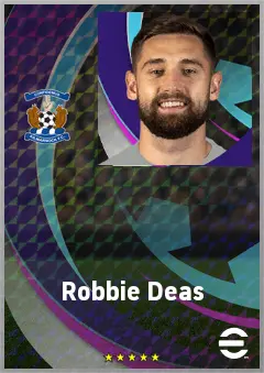 Robbie Deas eFootball 2026 player card, 70 OVR CB