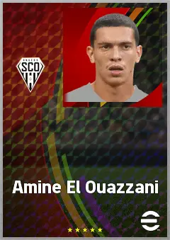 Amine El Ouazzani eFootball 2026 player card, 71 OVR CF