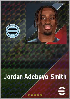 Jordan Adebayo-Smith eFootball 2026 player card, 67 OVR CF
